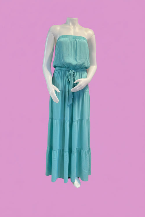 AQUA BLUE LONG DRESS