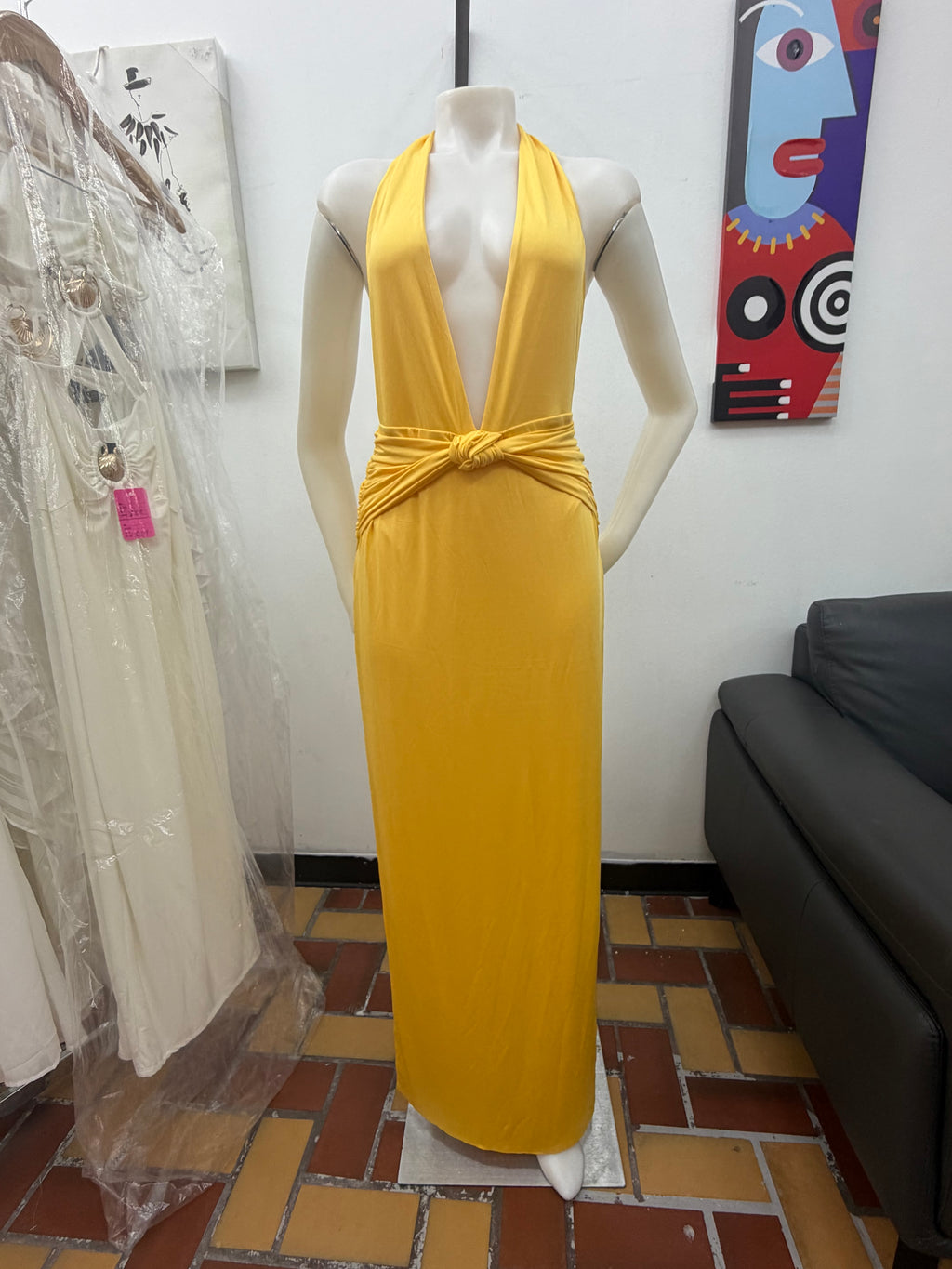 YELLOW DRESS LONG