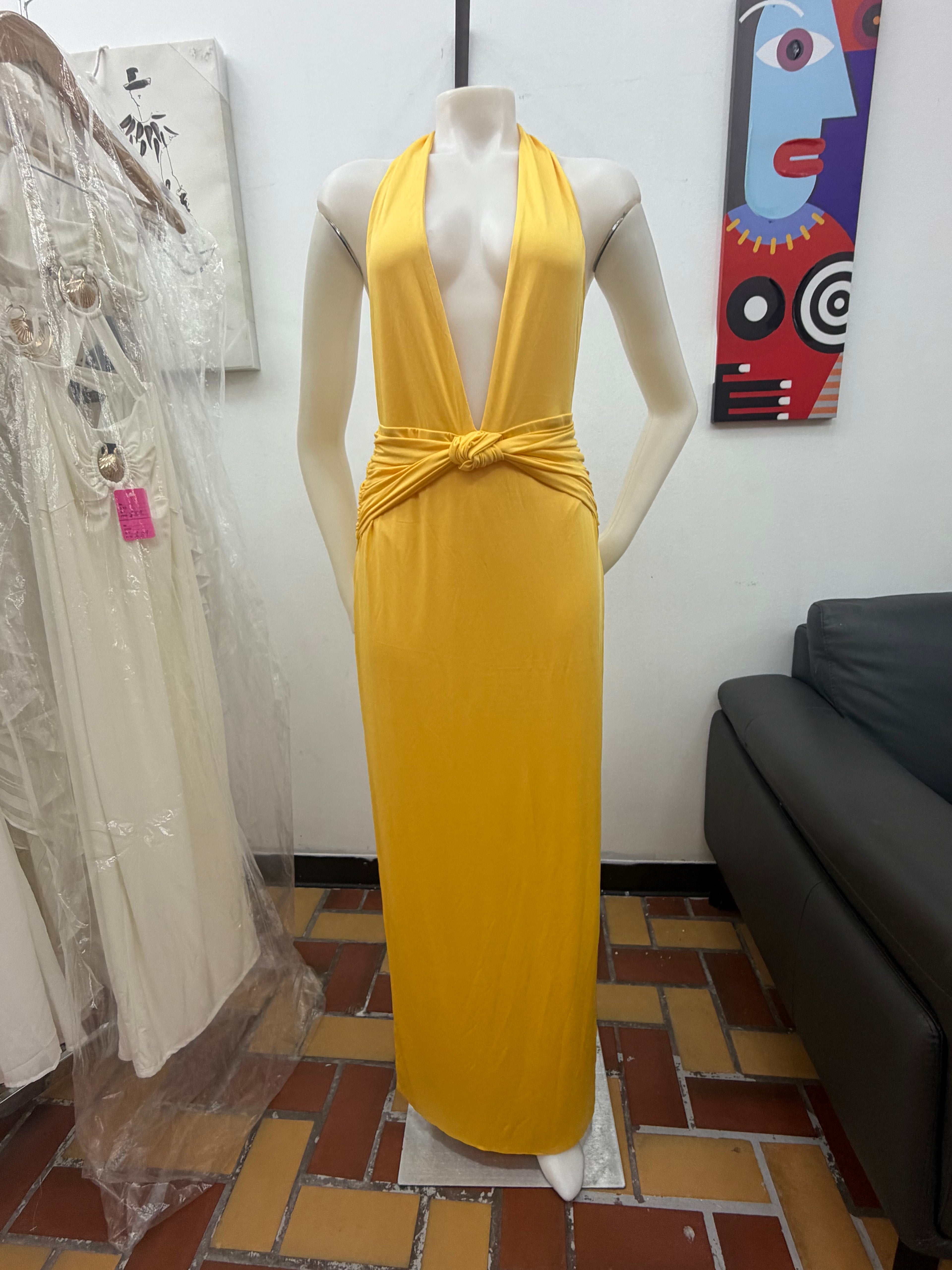 YELLOW DRESS LONG