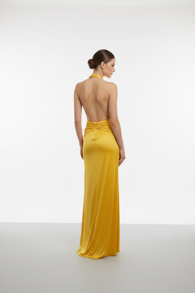 YELLOW DRESS LONG