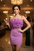 lavanda SHORT DRESS, vestido corto